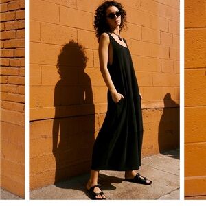 Free People Perth barrel tee midi - Black - S